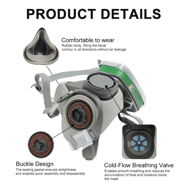 Wholesale KN95 Reusable Silicone Respirators For Half-face And Full-face Nose And Mouth Protection, With Dust-proof Function