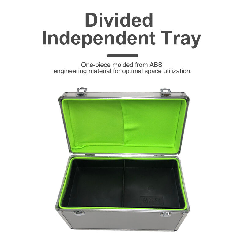 Aluminum Alloy Family First Aid Kit 2-Layer Medical Storage Box for Home Emergency