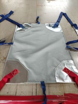 지하 주차장 및 주유소용 산업용 자동차 방화 담요 6x8m 대형 1000℃ 고온 방지 커버